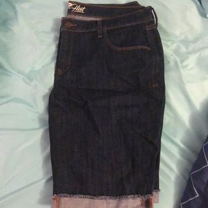 Dark wash Denim Bermuda Shorts